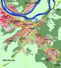 Mapa Považskej Bystrice